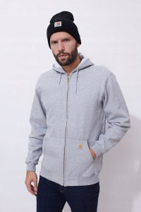 Bluza Carhartt Midweight Full Zip JASNA SZARA K122.HGY ROZMIAR XL