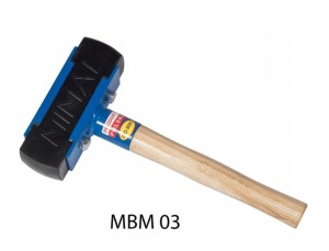 Młotek brukarski gumowy Mimal MBM03