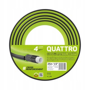 Wąż Ogrodowy QUATTRO 1/2'' 25 mb CELLFAST 10-065
