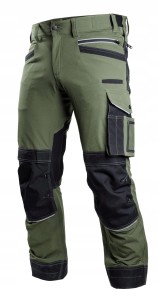 SPODNIE ROBOCZE DO PASA STALCO STRETCH LINE ZIELONE r. XL